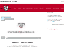 Tablet Screenshot of bulldogballclub.com